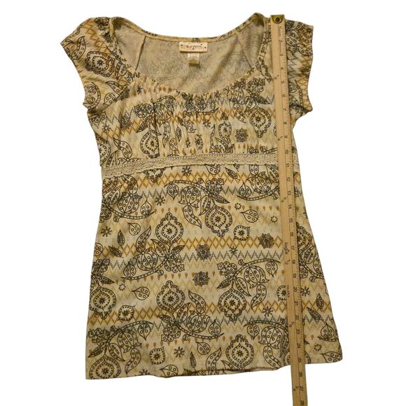 Y2K Self Esteem Medium Milk Maid Fairy Paisley Top Lace Baby Doll 90's - Picture 8 of 8